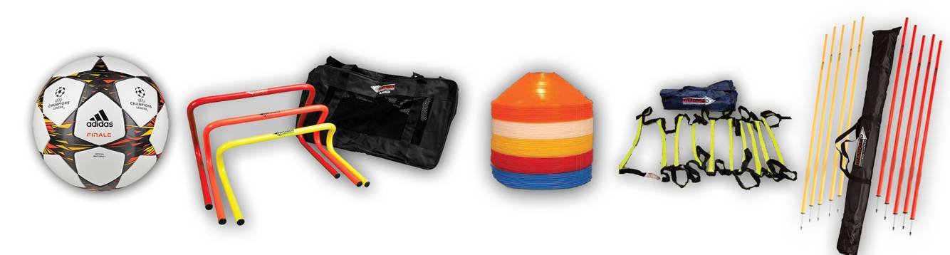 20 balls and training equipment